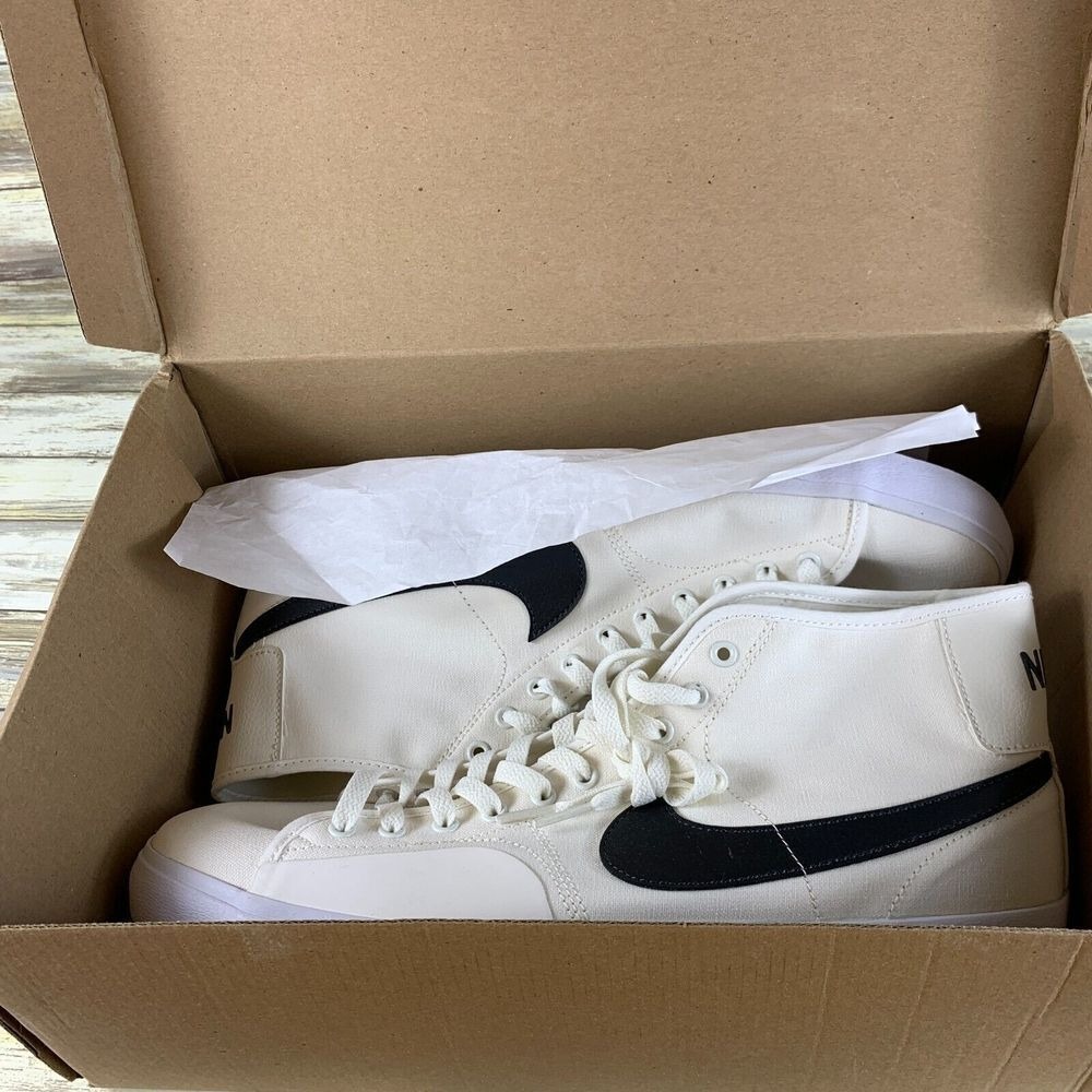Nike Shoes Mens‎ 13 Sail/Anthracite White SB Blazer Court Mid BLZR DC8901-102 - Picture 9 of 12